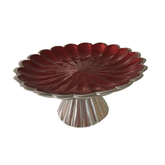 JULIA KNIGHT PEONY POMEGRANATE 6" PEDESTAL STAND - RETIRED - Picture 2 of 7